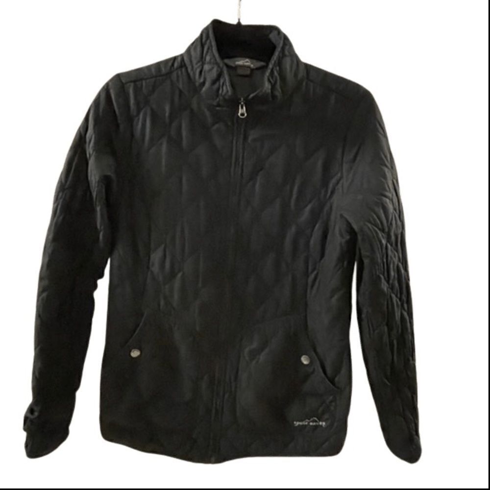 Eddie Bauer ~ Black lightweight puffer jacket ~ size S